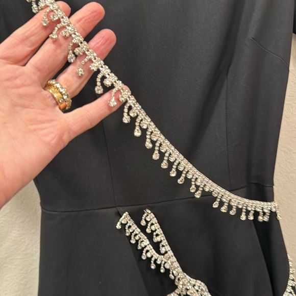 AREA BRAND sz 0  2 xs Dress sample sale peplum pencil - Picture 3 of 3